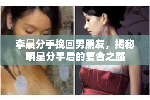 李晨分手挽回男朋友，揭秘明星分手后的复合之路
