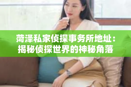 菏泽私家侦探事务所地址：揭秘侦探世界的神秘角落
